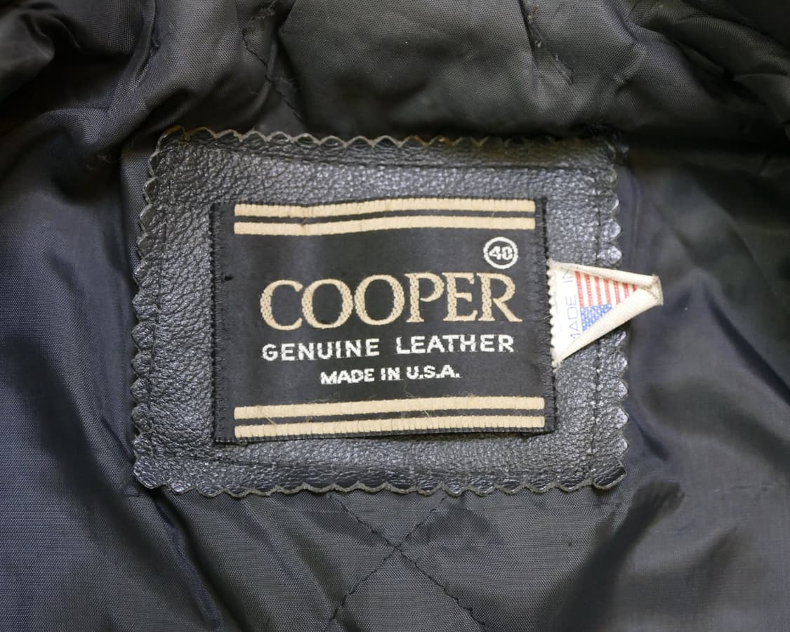 [L] Made in U.S.A 쿠퍼 COOPER 더블 라이더 자켓 상품이미지5