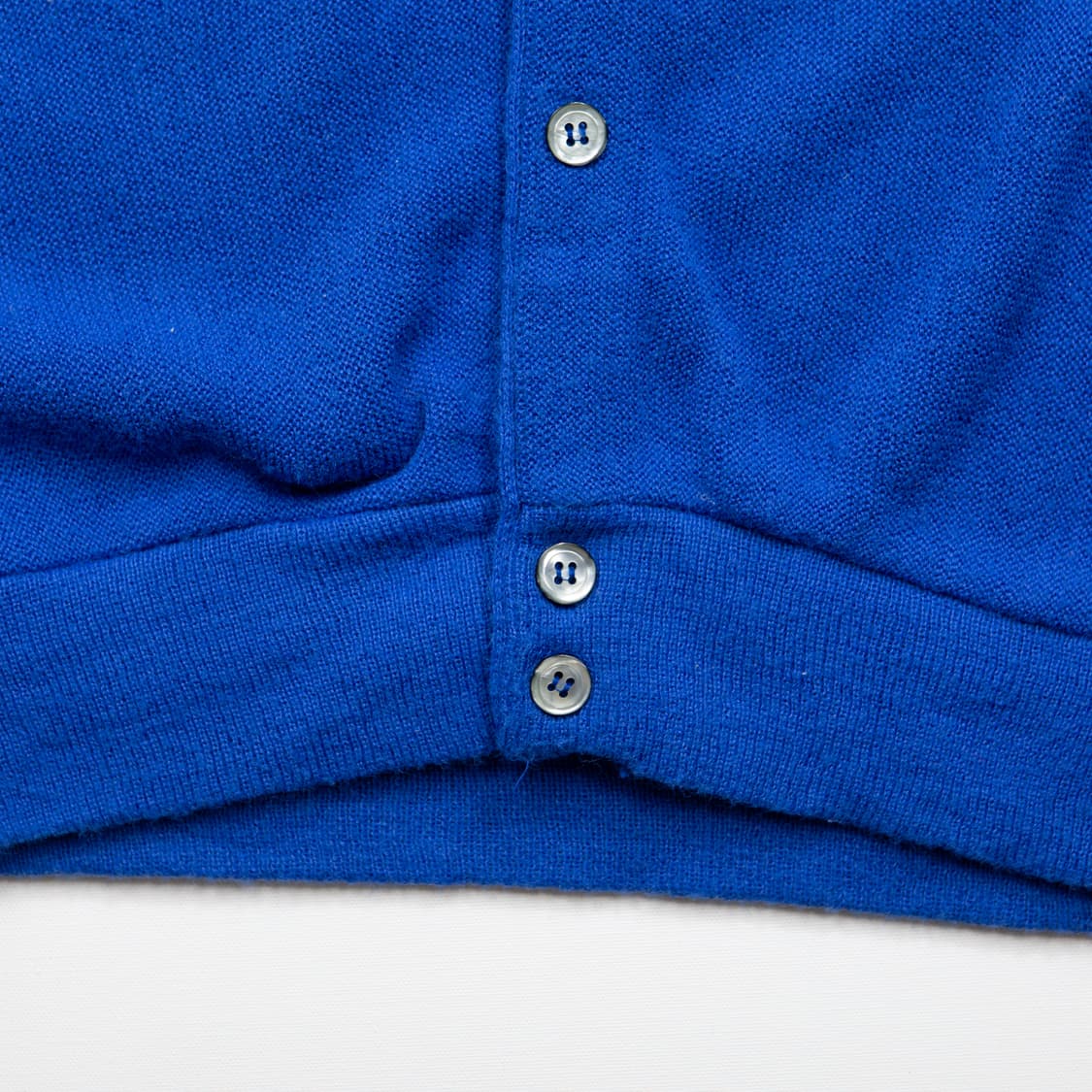 80s IZOD 라코스테 아크릴 가디건 블루 상품이미지4