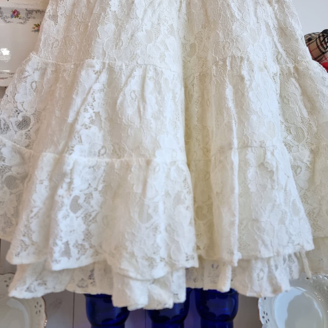 (리즈리사) Liz Lisa밀크레이스 퓨어 화이트 레이스 원피스 상품이미지3