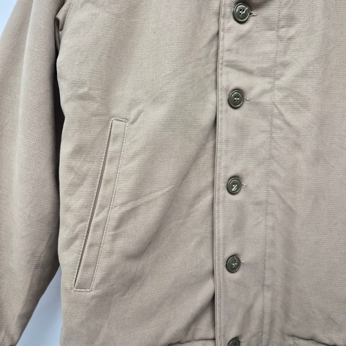 카키 U.S.A 퍼 카라 자켓 남성 L 상품이미지3