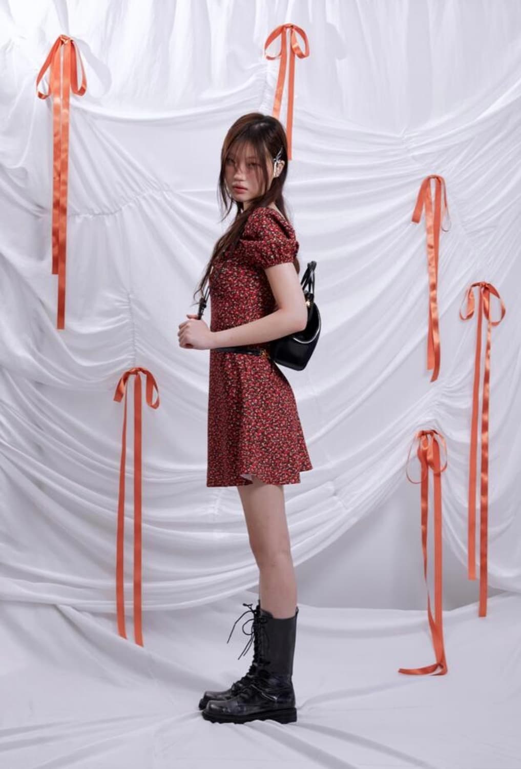 루루서울 레드 팬지 원피스 Red Pansy Dress 상품이미지3