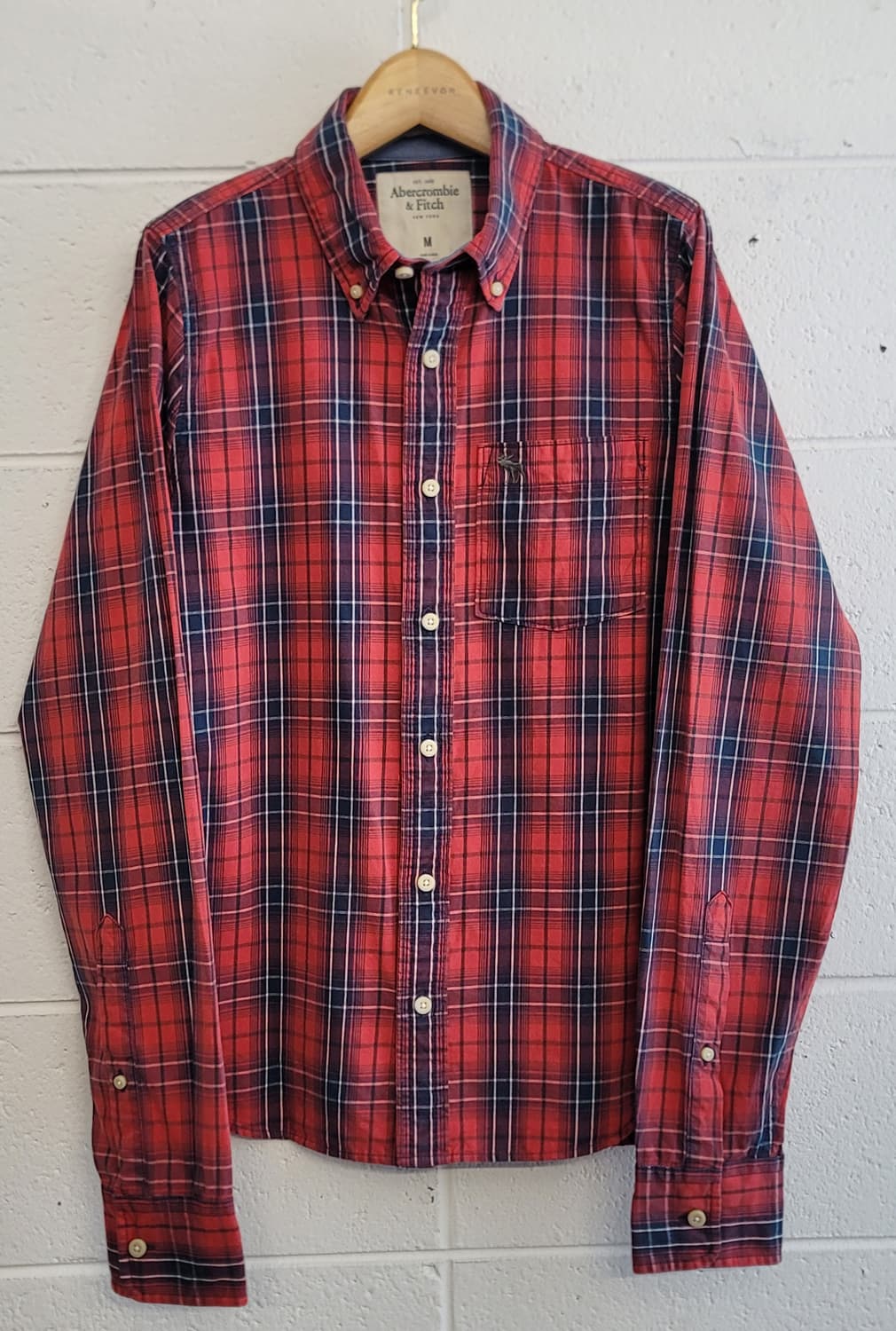 아베크롬비(Abercrombie & Fitch) 체크패턴 셔츠 판매 상품이미지1