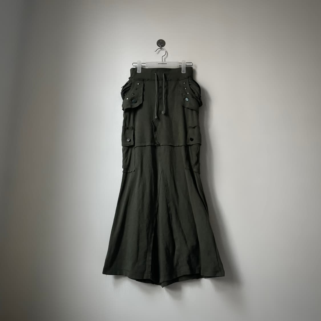 아카이브 벌룬포켓 스터드 카고 롱스커트 치마 펑크 y2k 락시크 상품이미지1