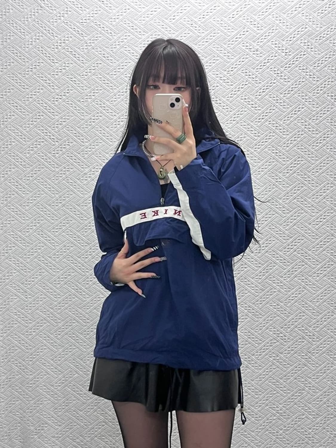 나이키 올드스쿨 레트로 90's 반집업 바람막이 웜업 L C10481 상품이미지1