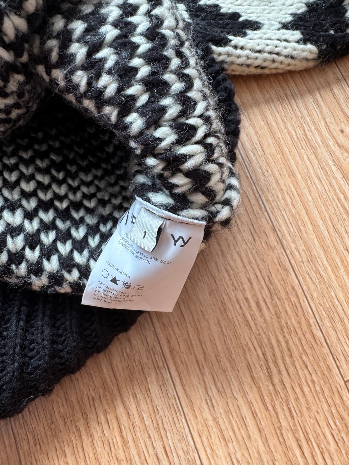 OPEN YY JACQUARD KNIT JACKET 상품이미지4