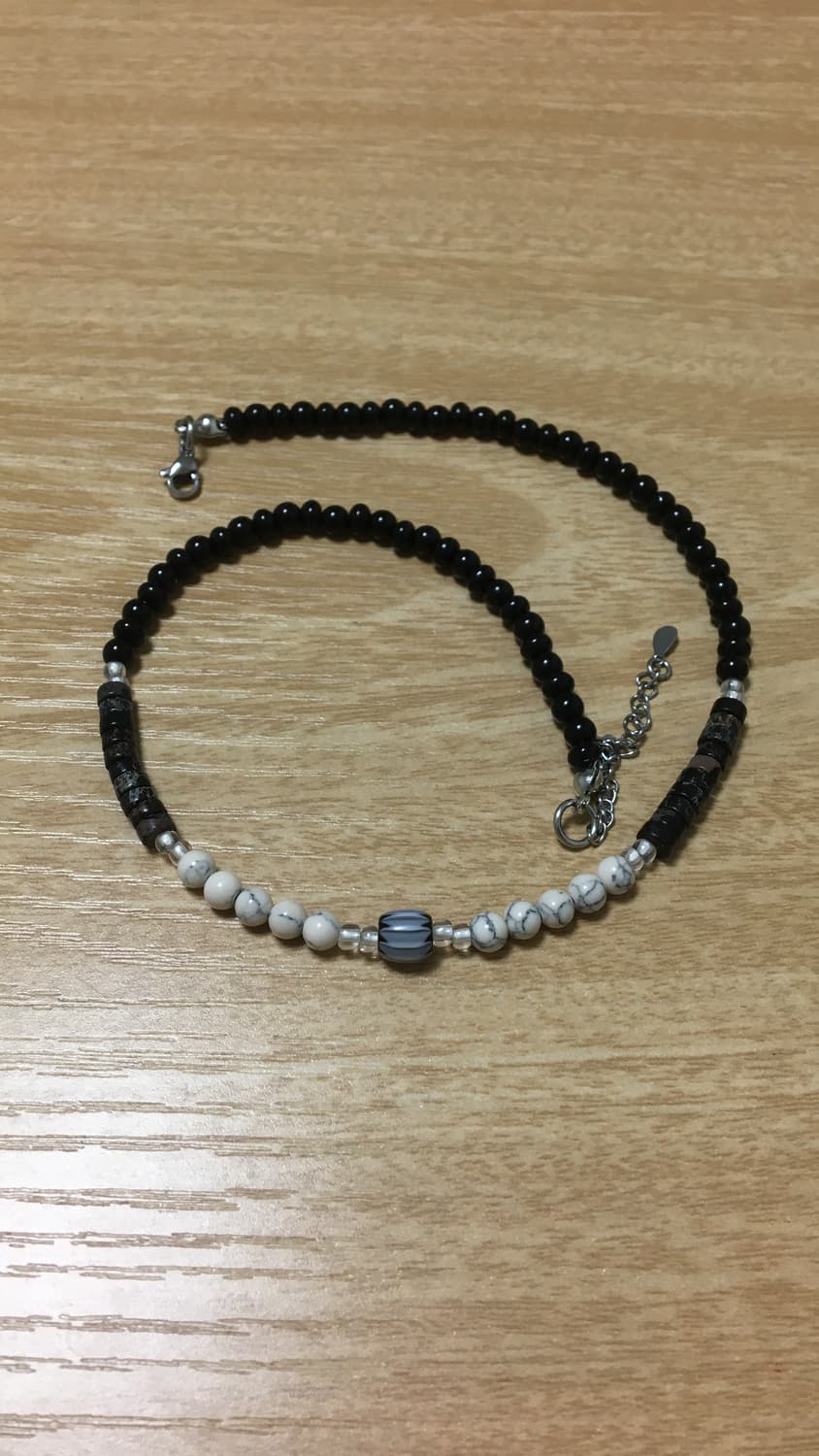 원석 비즈 목걸이 상품이미지2