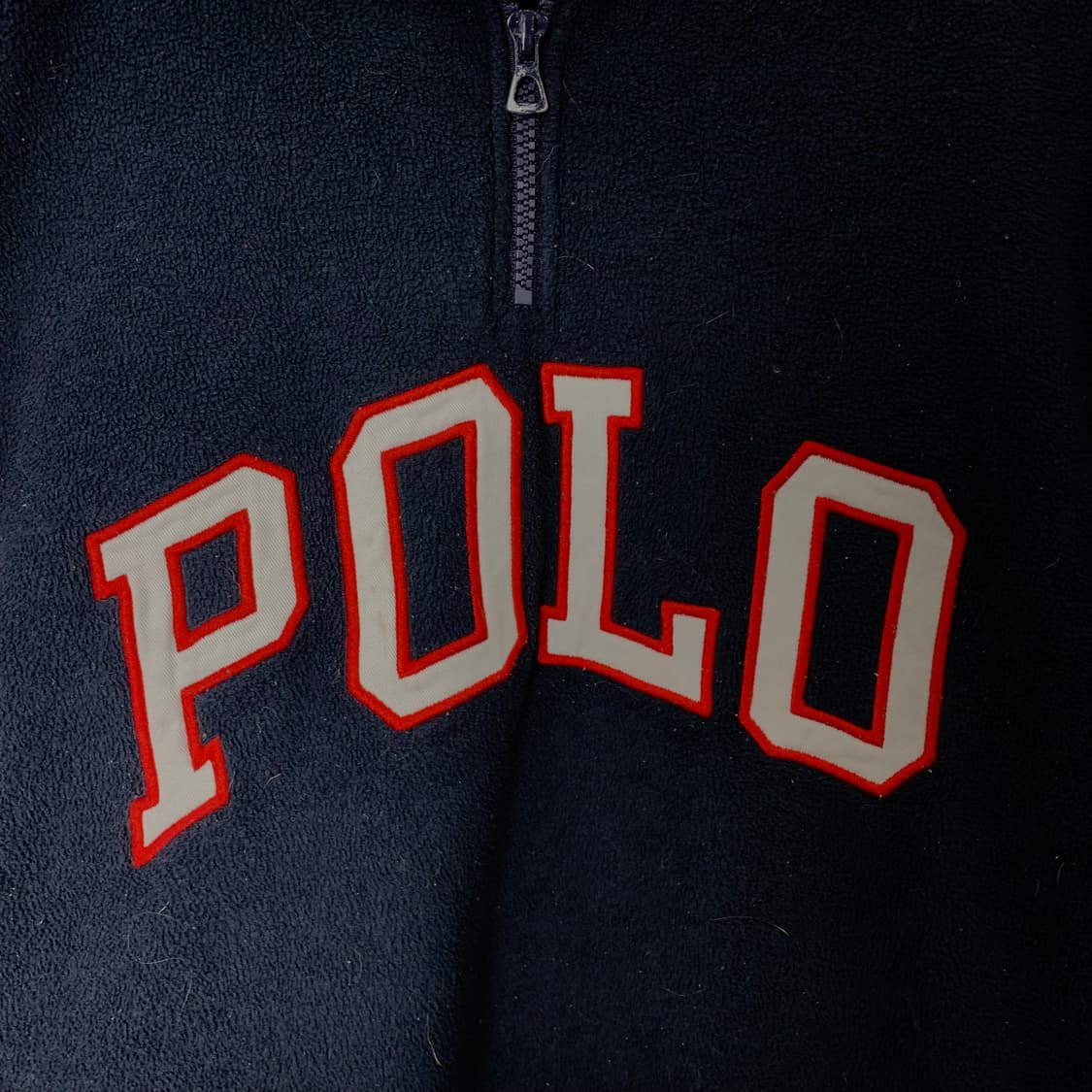 폴로 랄프로렌 성조기 빅로고 플리스 하프 집업 상품이미지3
