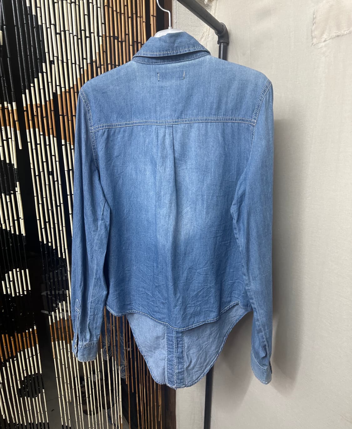 sorridere lace denim shirt 상품이미지3