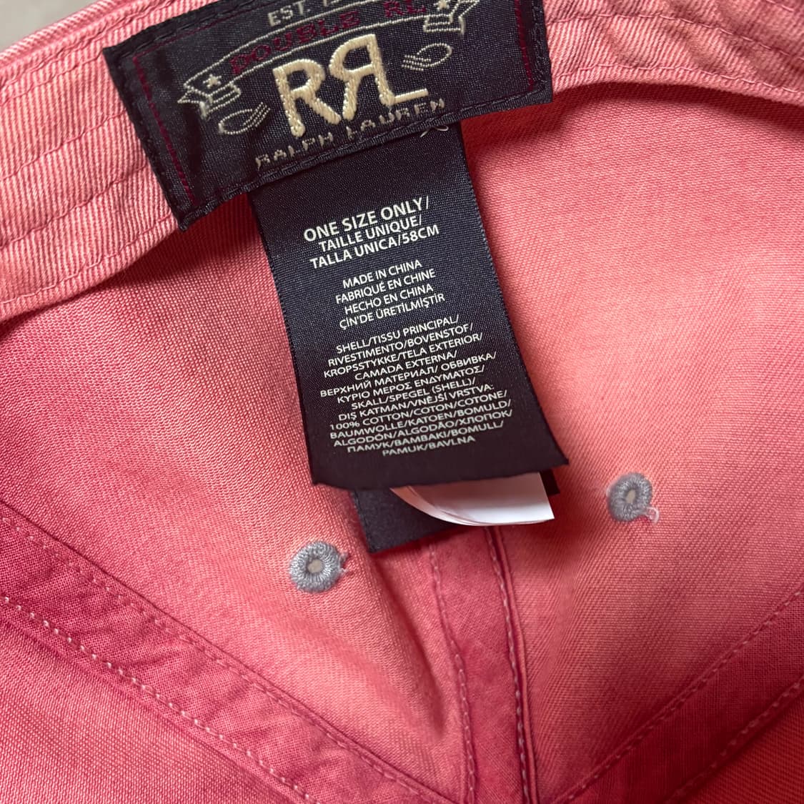 RRl 볼캡 핑크 상품이미지5