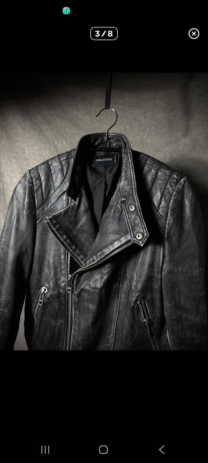 쟈딕앤볼테르 워싱 레더 자켓 상품이미지3