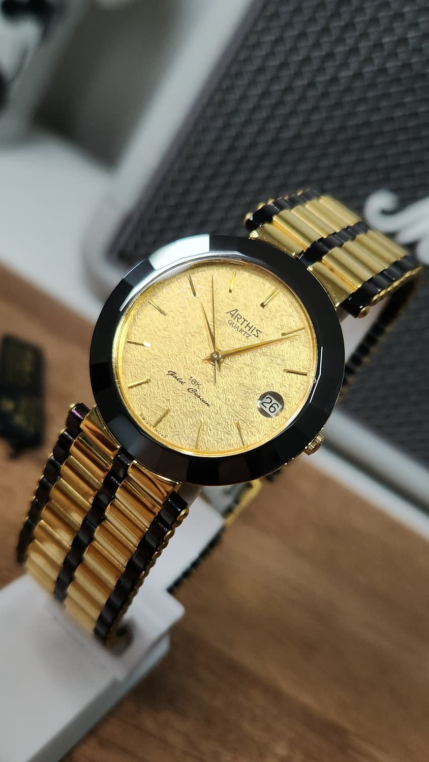 #Arthis  아티스 18K 골드 크라운 스위스무브 명품시계 급처 상품이미지3