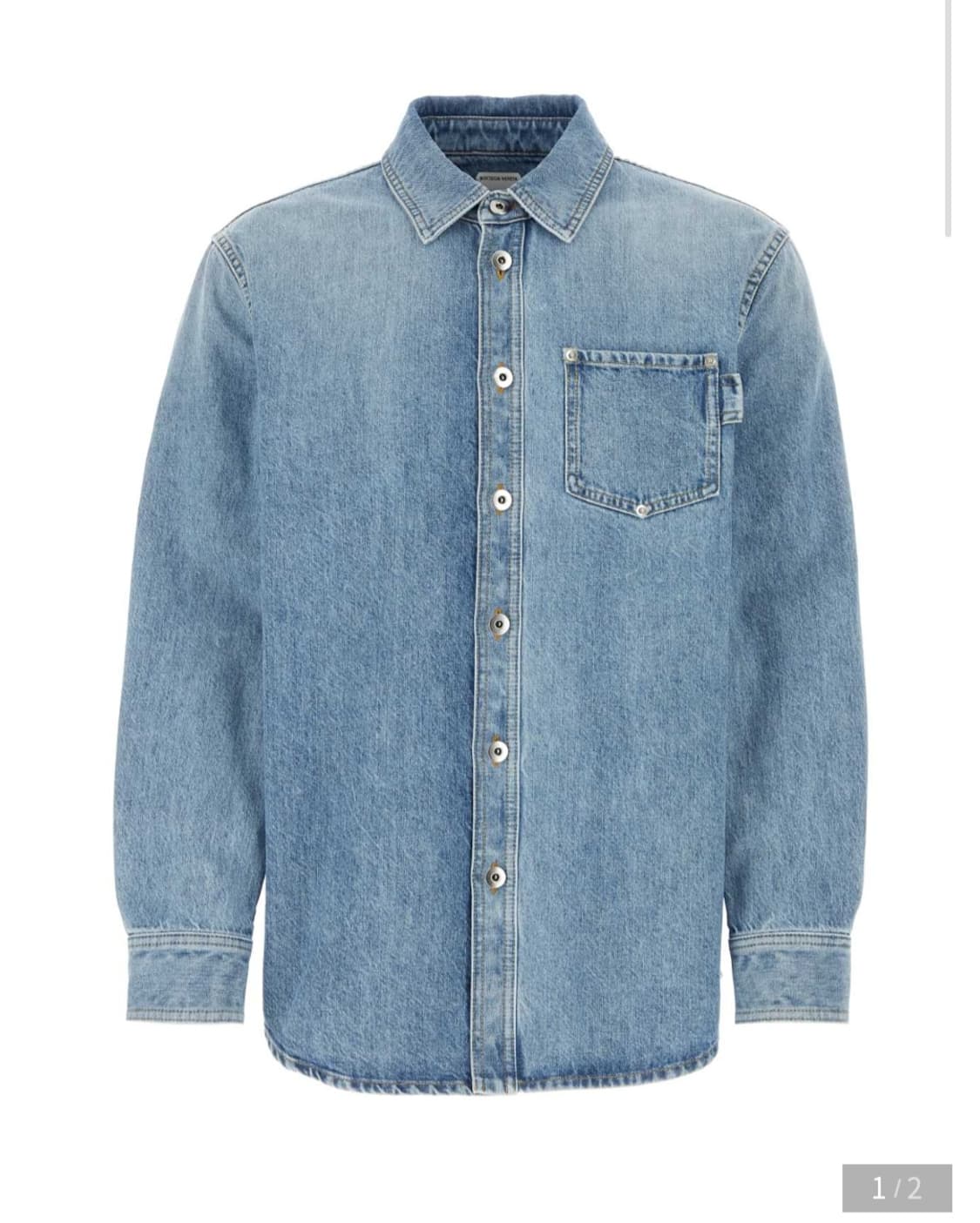 보테가 베네타 라이트 블루 데님 셔츠 54 상품이미지1