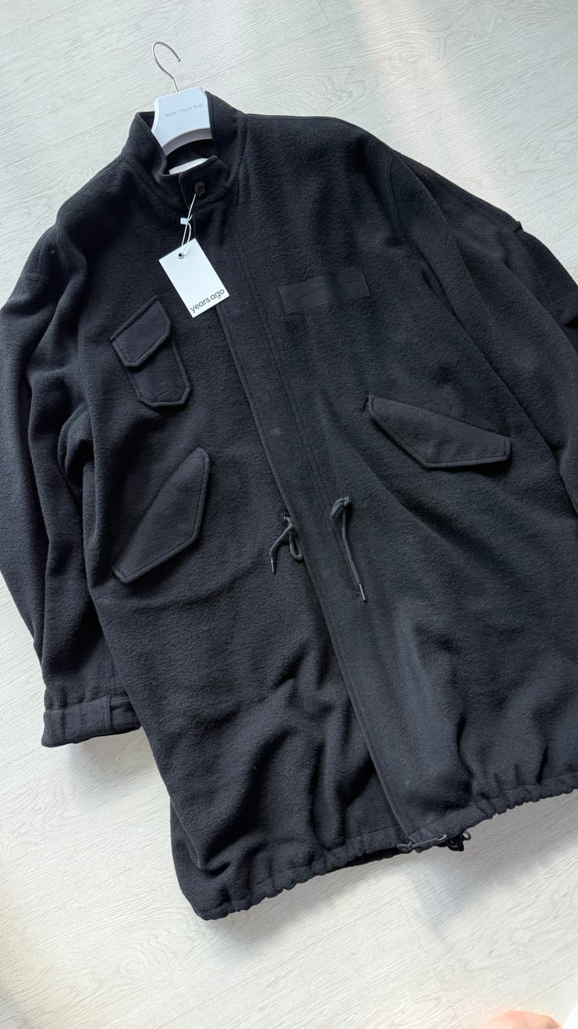 [3, L] 25fw 이얼즈어고 울 m65 피쉬테일 파카 블랙팝니다 상품이미지2