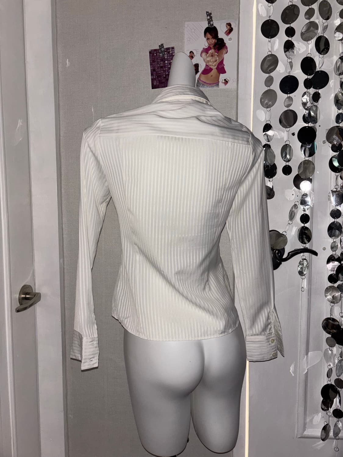 White frill shirt 상품이미지3