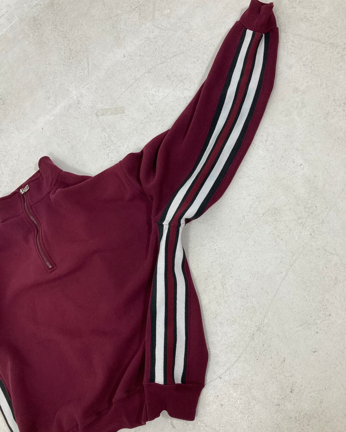 90s Russell 1/4 Sweatshirt (burgundy) 상품이미지8