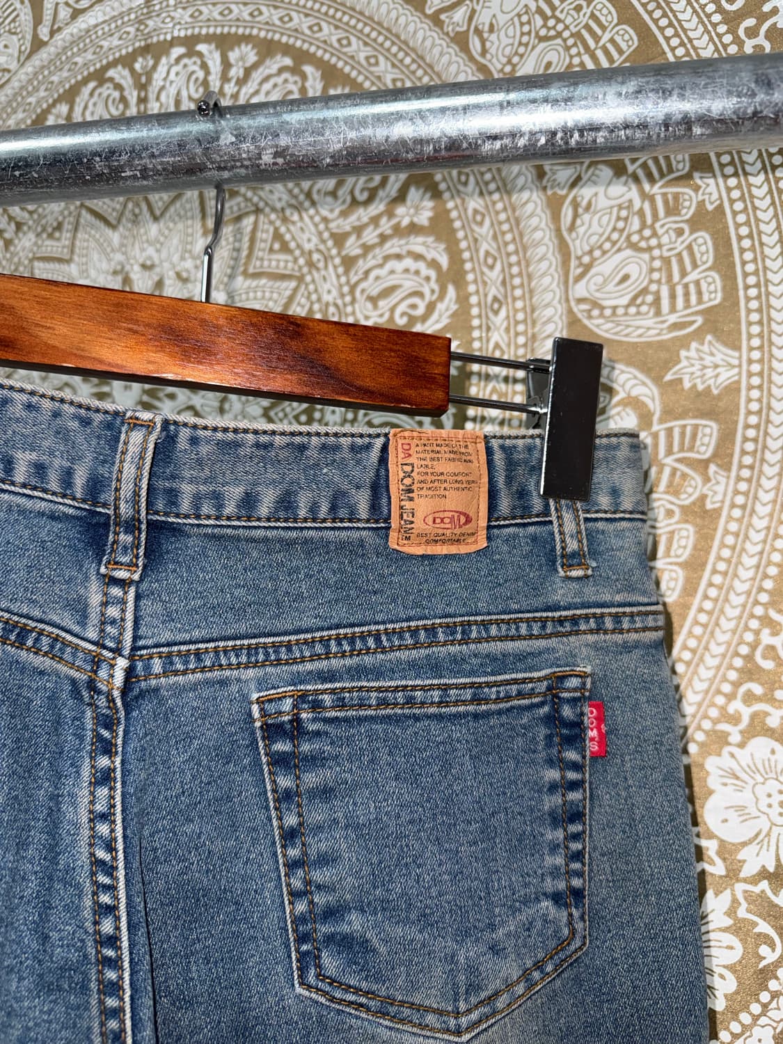 Dom jeans 빈티지 스터드 패턴 데님팬츠  상품이미지5