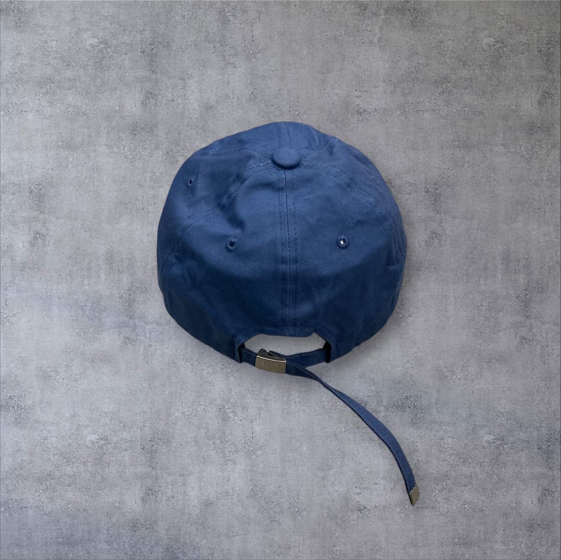 우알롱 블루 컬러 베이직 로고 볼캡 상품이미지4