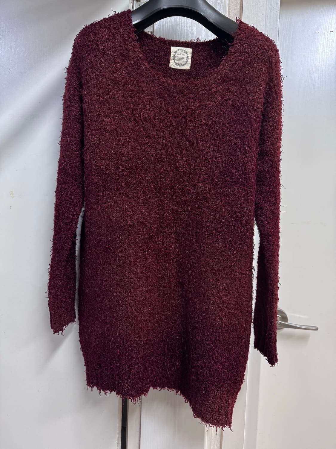 Red fur knit 상품이미지6