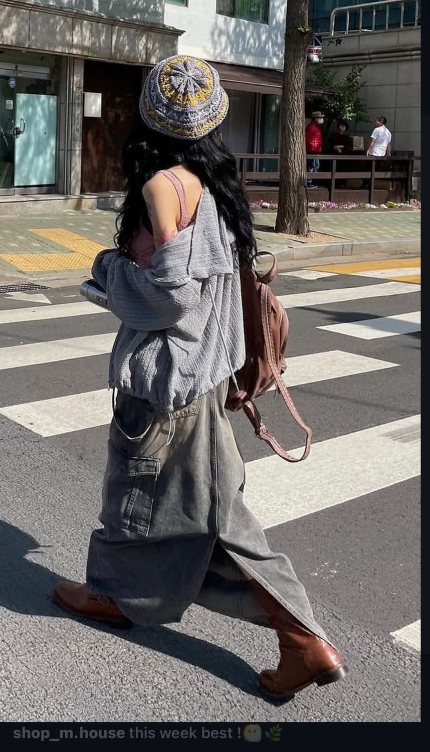 모래하우스 tokyo weave beret 베레모 그레이 상품이미지3