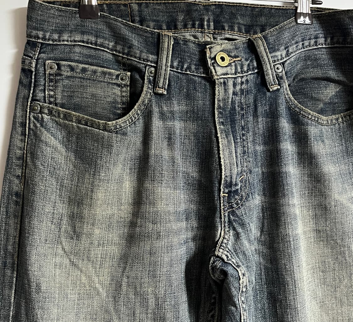 리바이스 514 세미와이드 워싱 데님 팬츠 청바지 32 상품이미지4