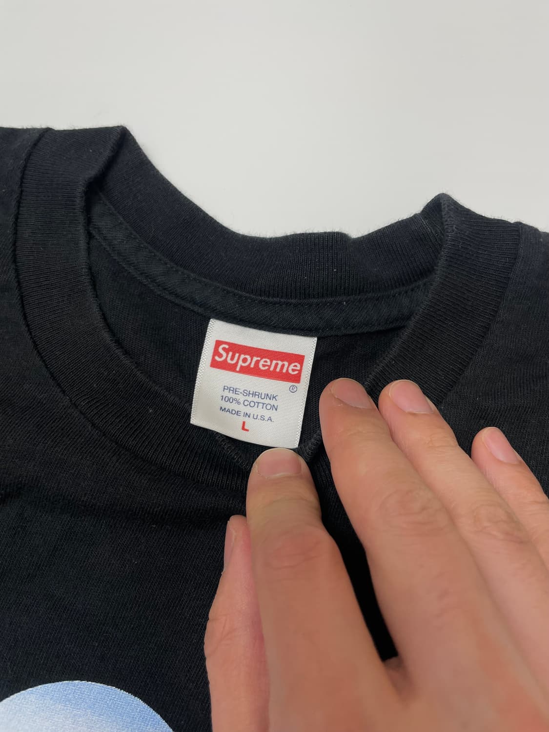 [L]슈프림 티셔츠 블랙 상품이미지2