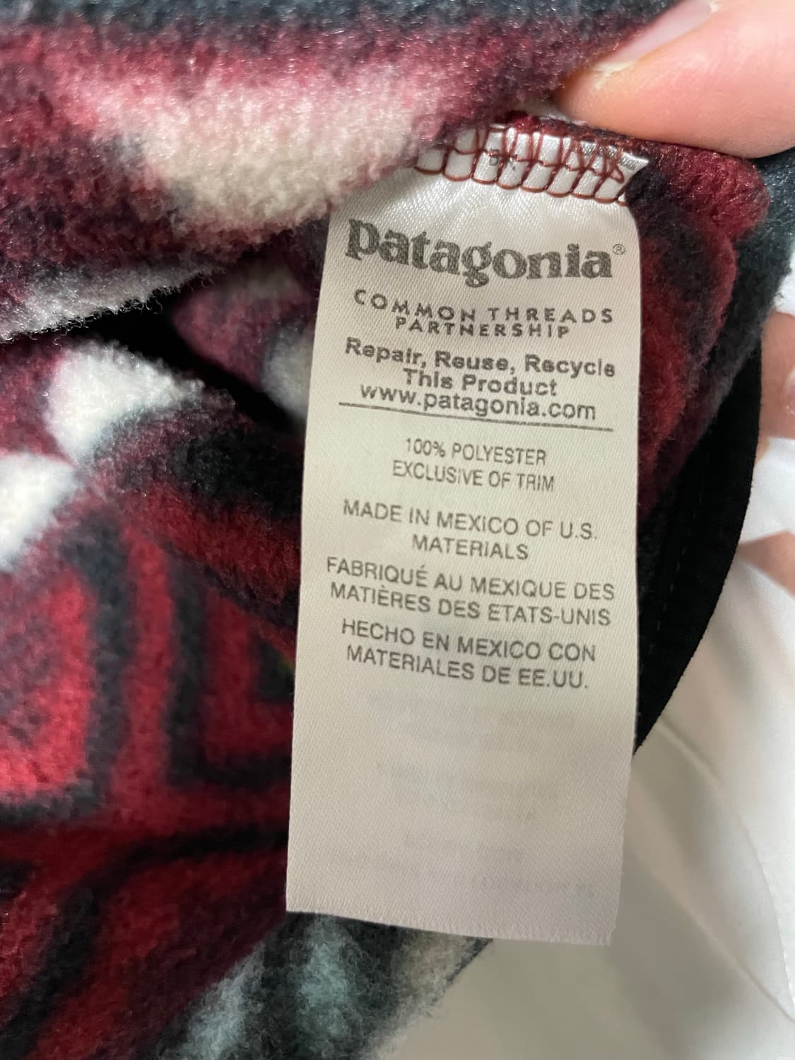 파타고니아 신칠라 Cinder Red XL 헤비웨이트 상품이미지6