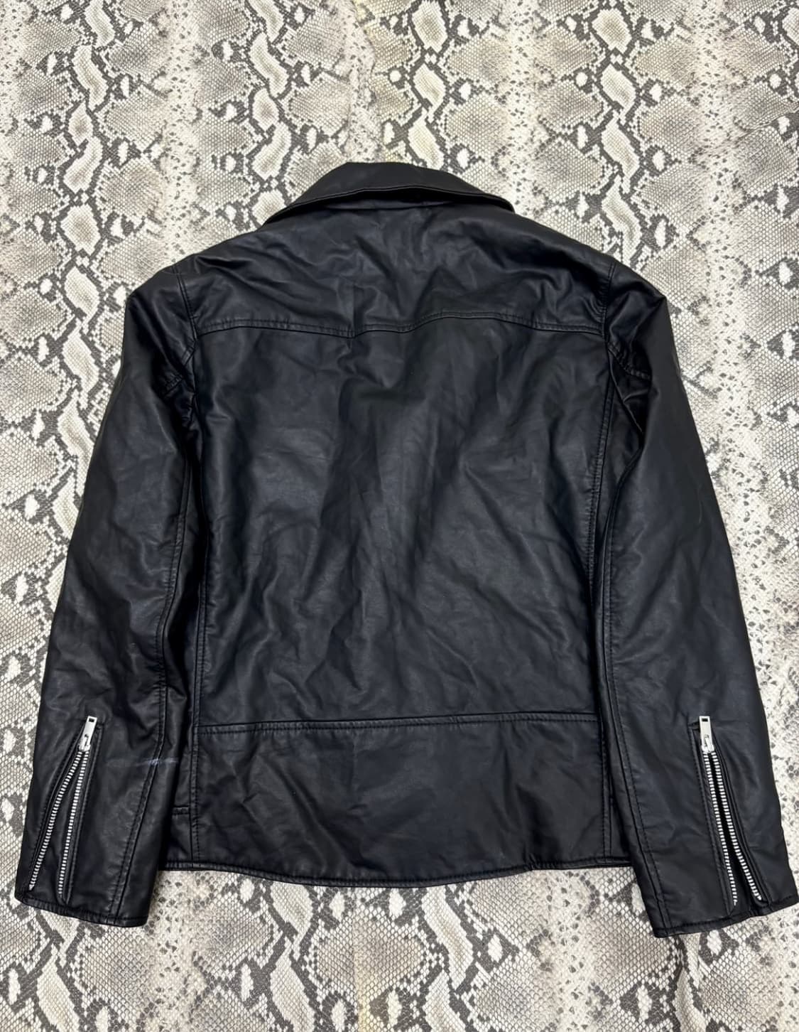 Vintage Chic mood Leather Jacket 상품이미지3