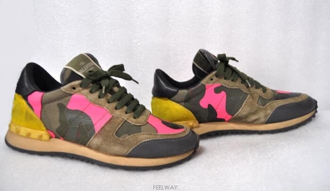 발렌티노/여성락스터디카모플라쥬스니커즈(사이즈245)정품 상품이미지3