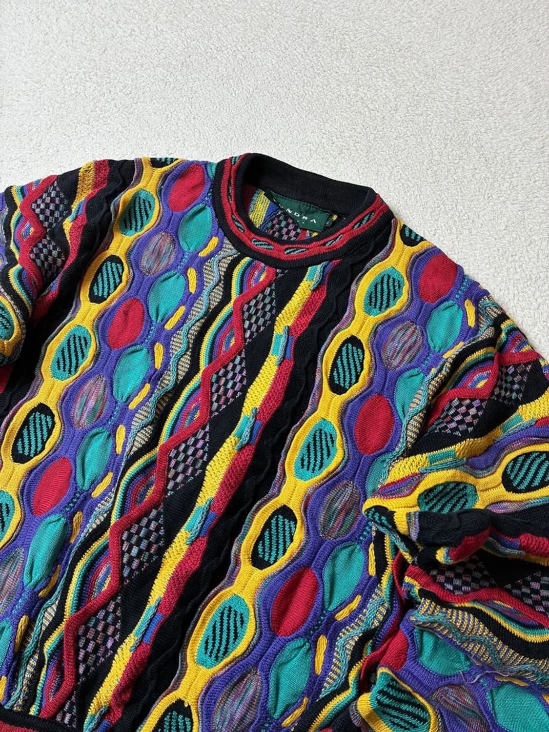 툰드라 00's 캐나다 3D 케이블 크롭 니트 PN7749 상품이미지2