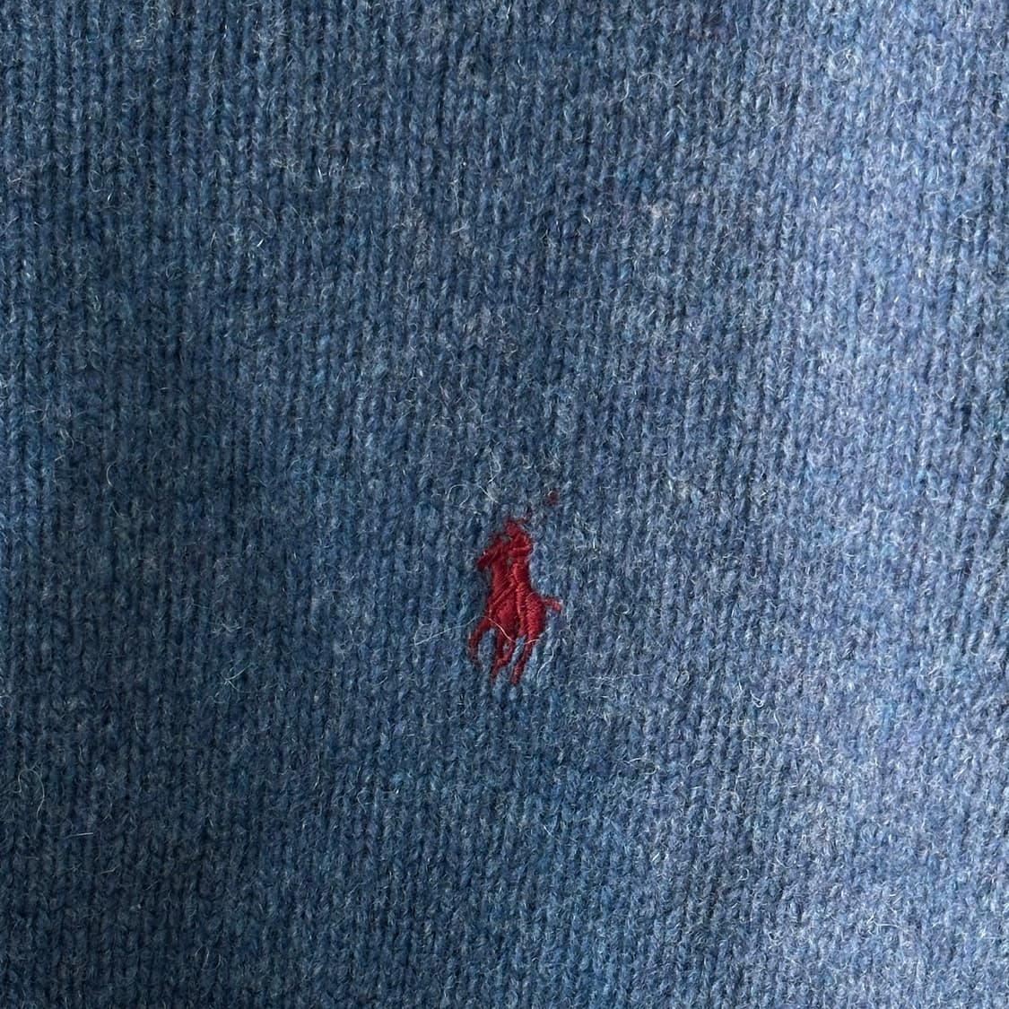 폴로 랄프로렌 니트 메리노울 앙고라 크루넥 스웨터 그레이 블루 L 상품이미지6