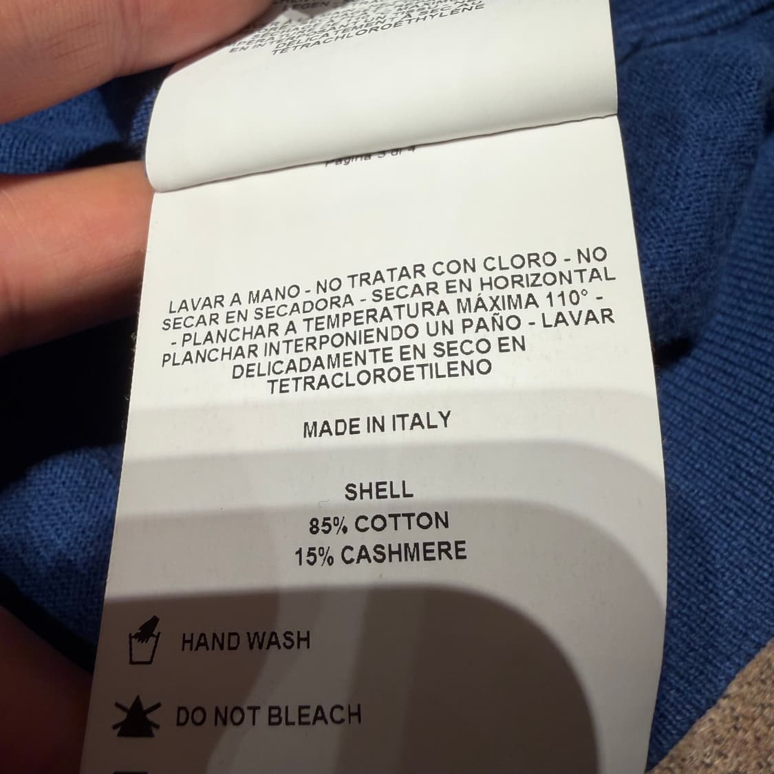 TODS 토즈 캐시미어 혼방 니트 폴로 L 상품이미지5