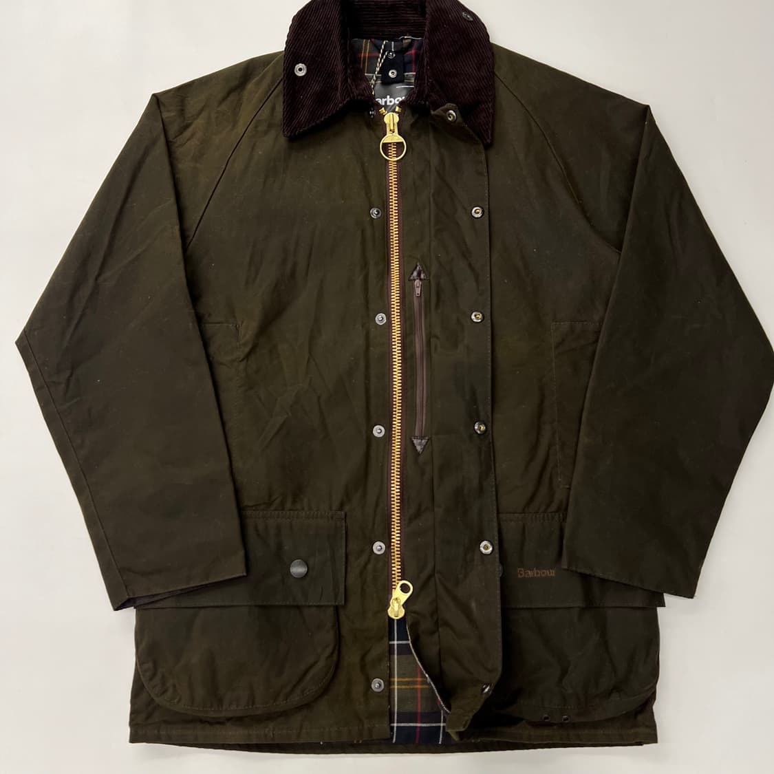 (새상품) 바버 클래식 비데일  올리브 왁스 자켓  상품이미지4