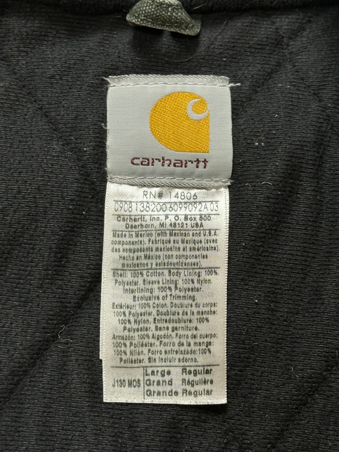 00's OG 칼하트 J130 액티브 자켓 칼하트 MOS 모스그린 상품이미지9