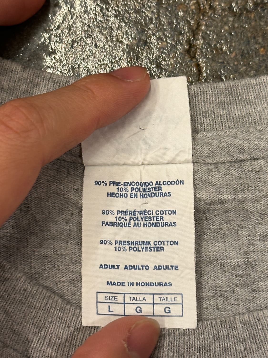 90s DELTA NASCAR 듀폰 24 롱슬리브 그레이 L 상품이미지5