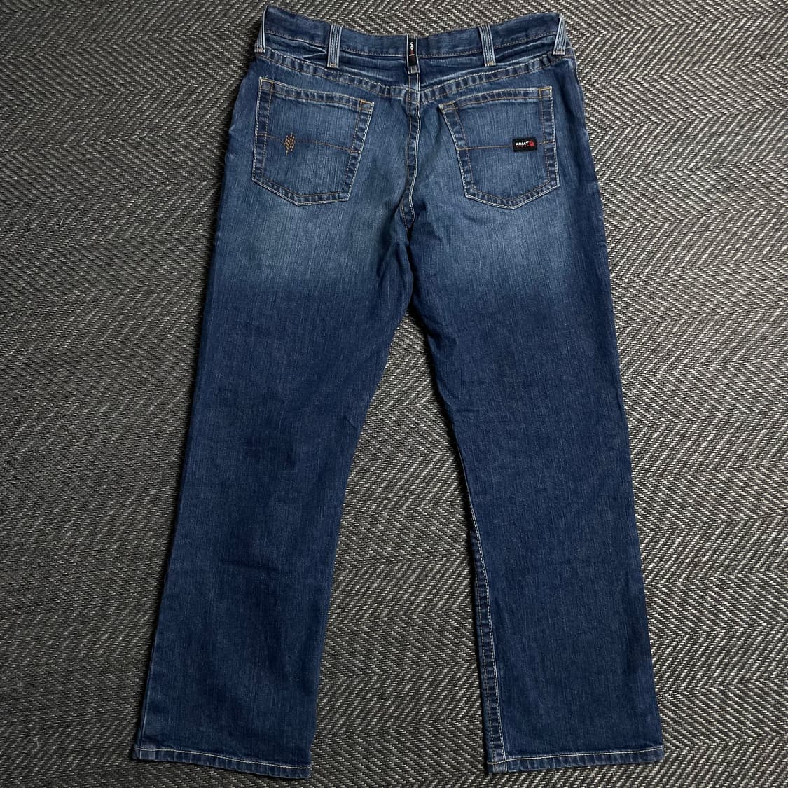 Ariat 빈티지 슬림 세미 부츠컷 워싱 데님 팬츠y 5078 상품이미지6