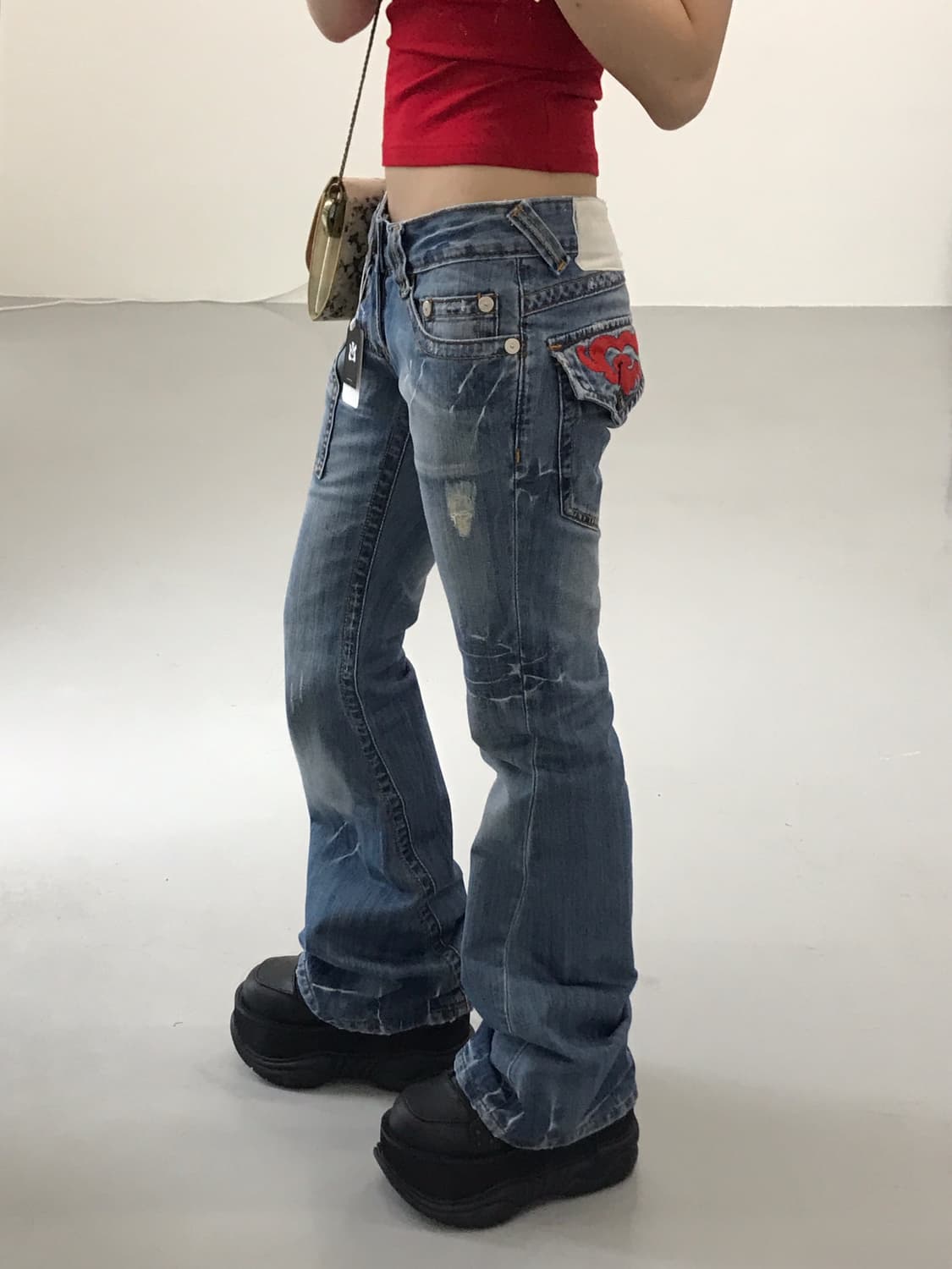 Jpn Patch detail Jeans 상품이미지3