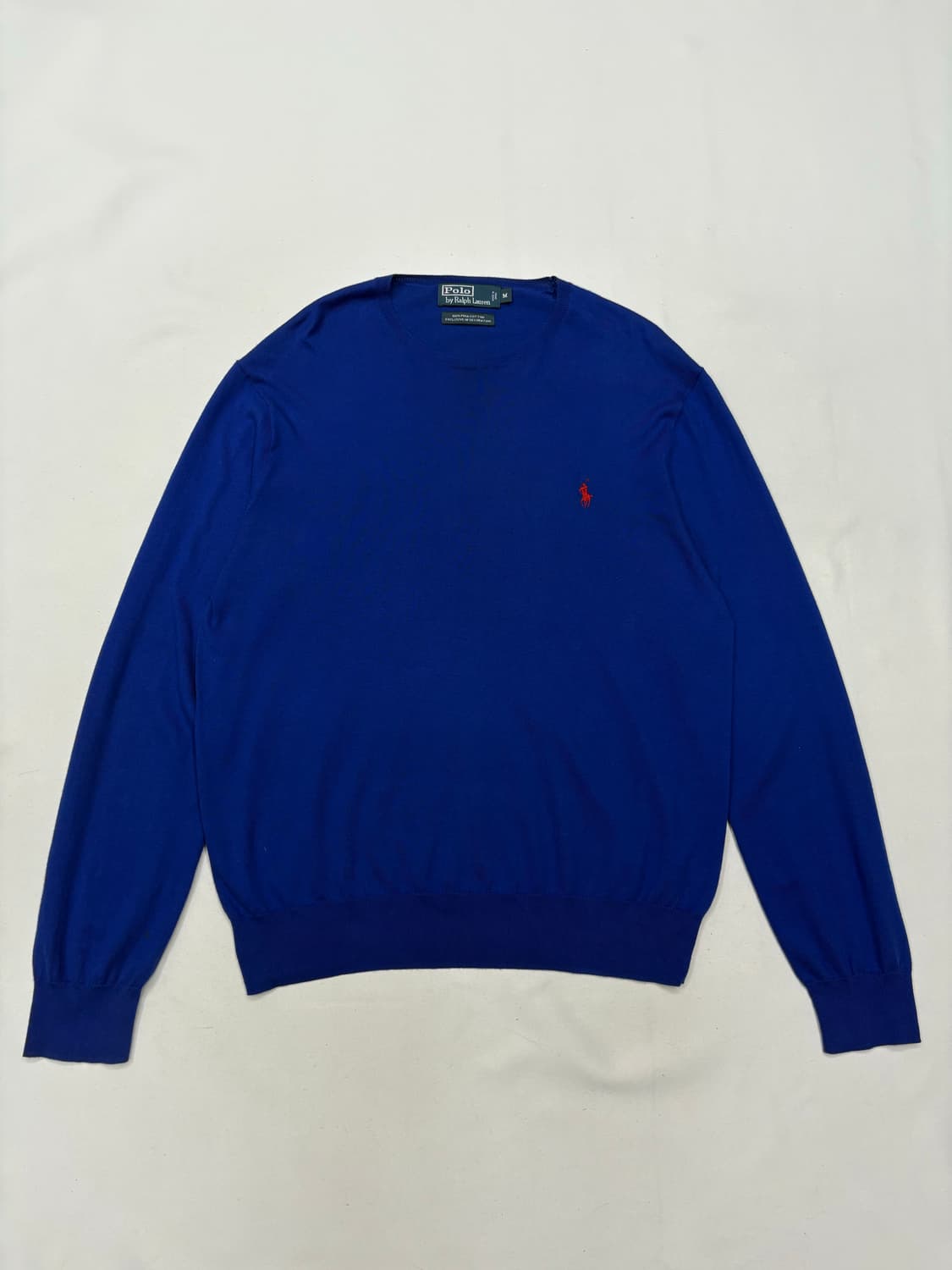 폴로 랄프로렌 피마코튼 블루 니트 상품이미지1