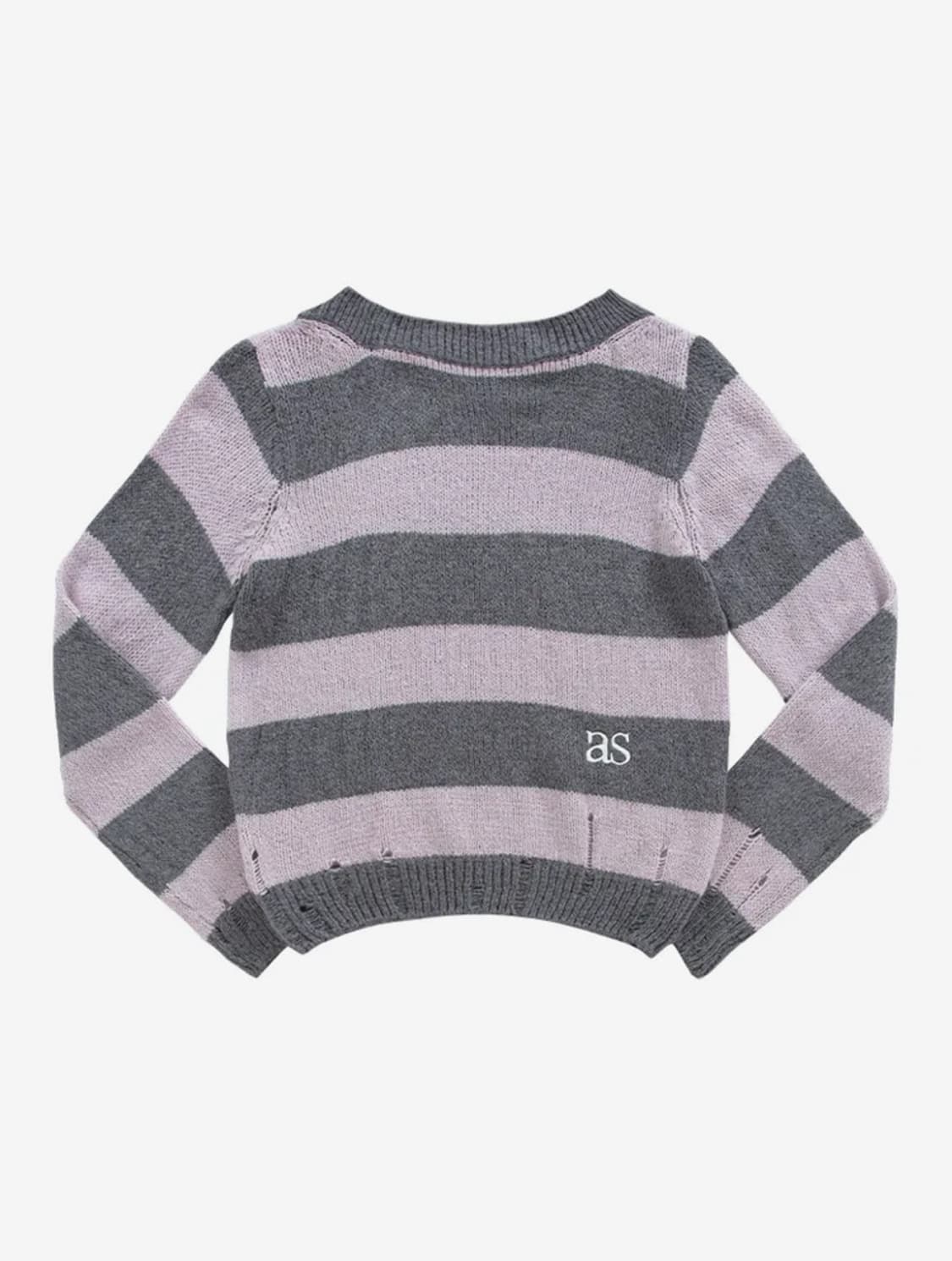 애즈온 ason sori off stripe knit 스트라이프 니트 상품이미지2