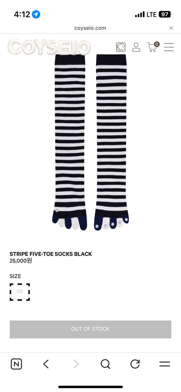 구함)코이세이오 스트라이프 토삭스 구해요 상품이미지1