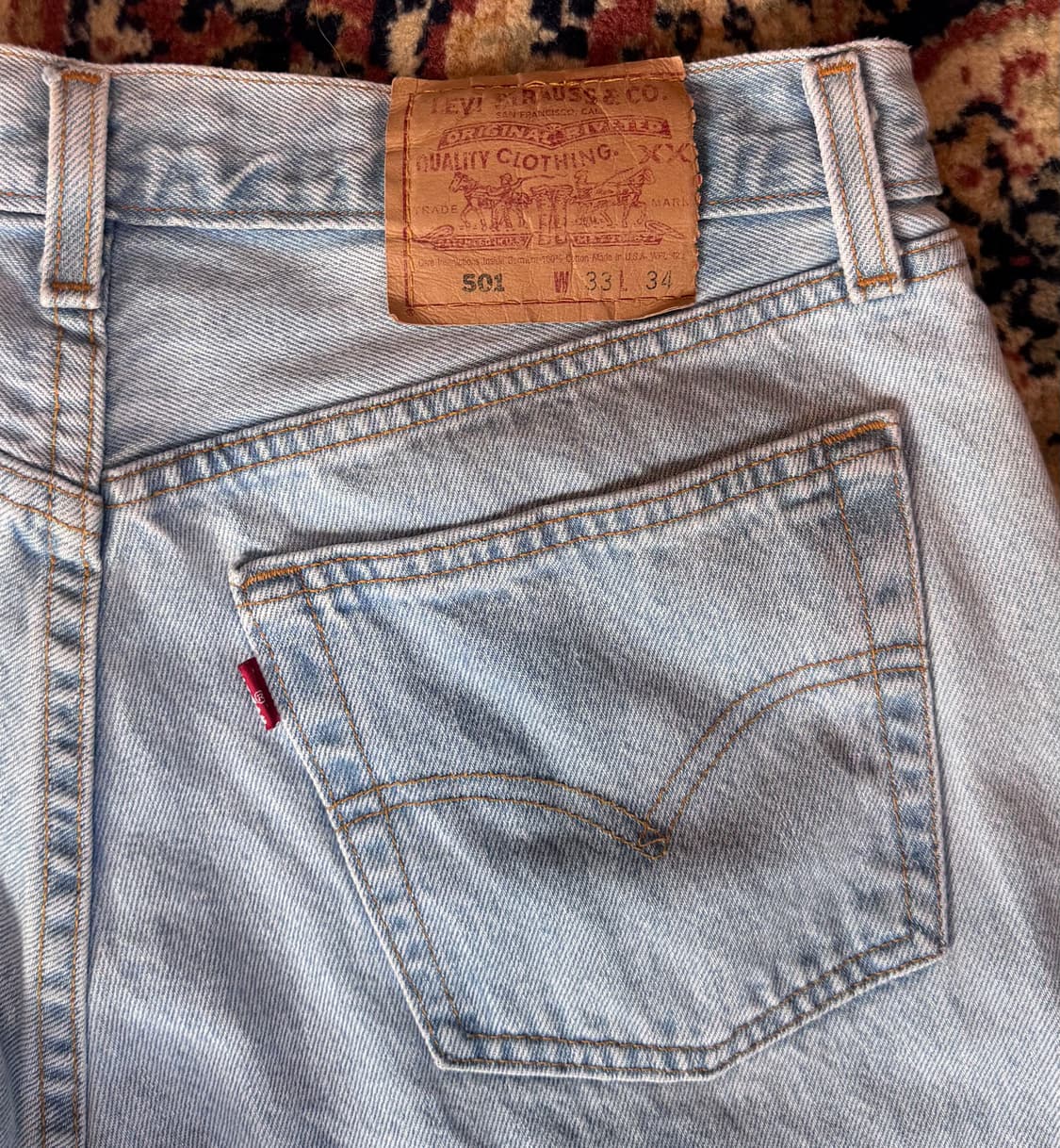 USA 빈티지 리바이스 501 데님 33(31~32) (630) 상품이미지3