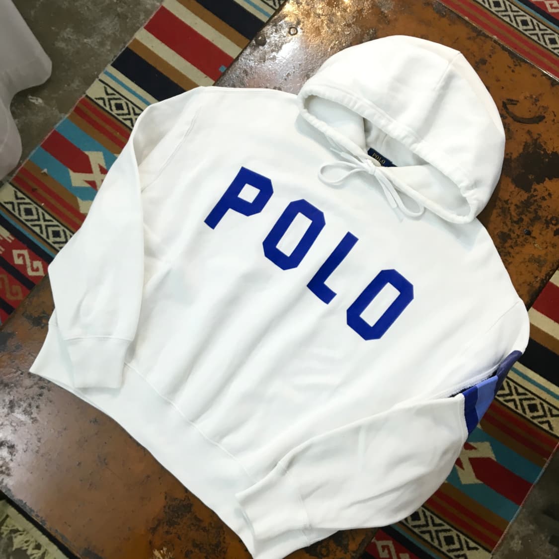 폴로랄프로렌 POLO 프린팅 화이트 박스핏 후디 여성 프리사이즈 상품이미지2