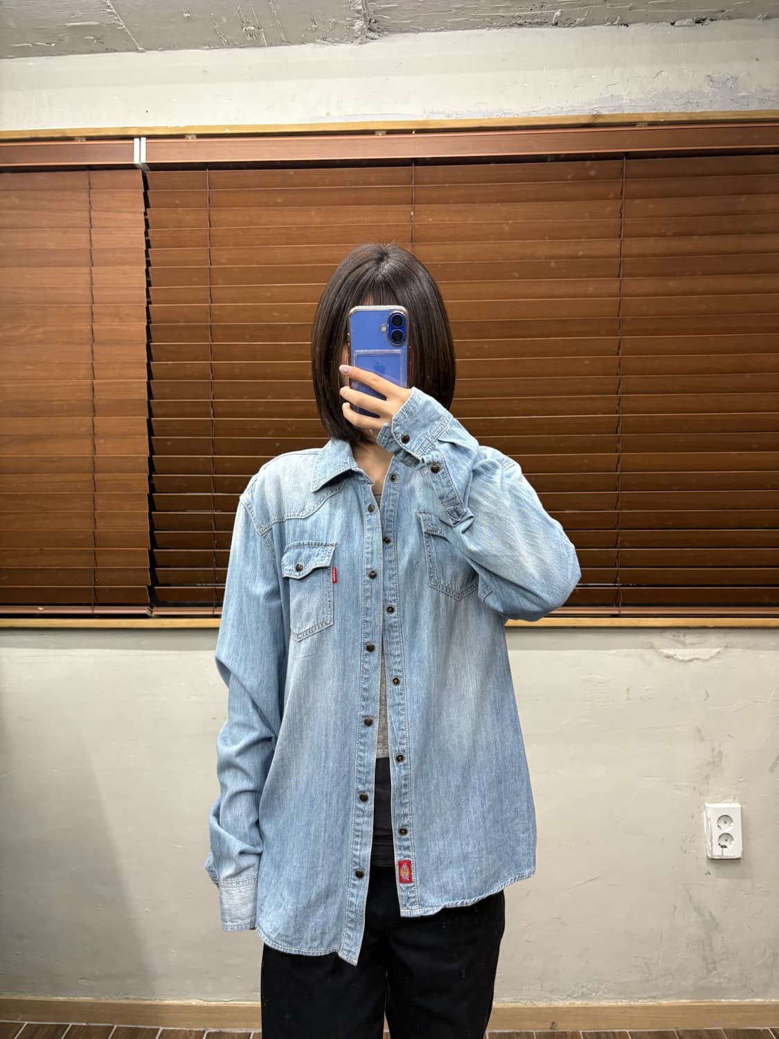 디키즈 웨스턴 데님셔츠 상품이미지1