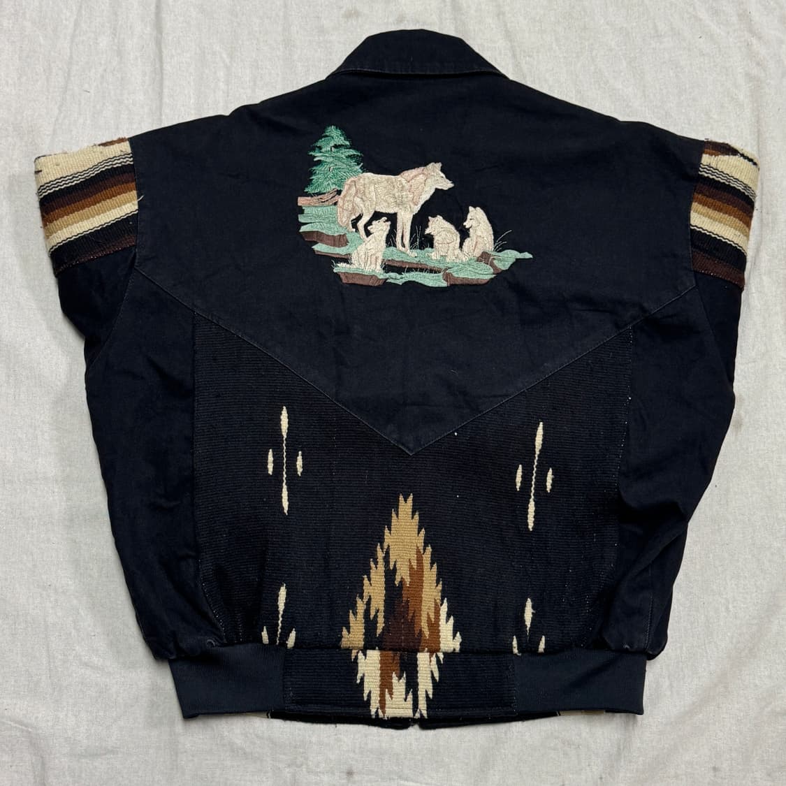 Usa 빈티지 90s 에스닉 치마요 크롭 자켓 L(105) 상품이미지1