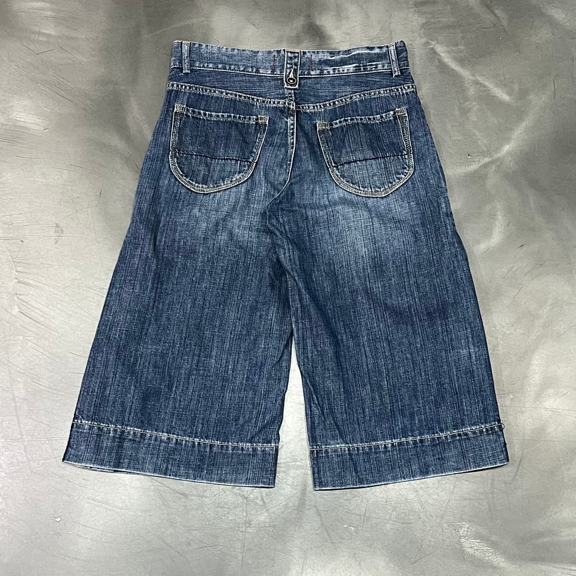  앙루주 버튼 데님 하프 팬츠 y16202 상품이미지2