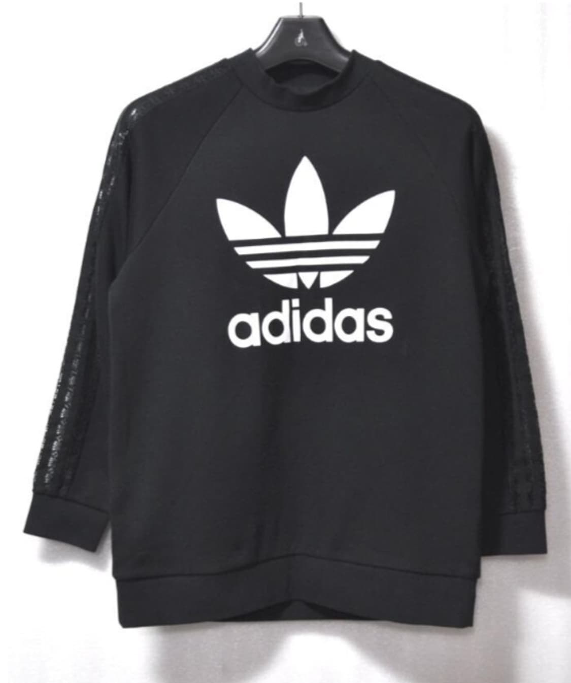 아디다스/여성레이스스웨트긴팔티셔츠(사이즈66) 상품이미지1