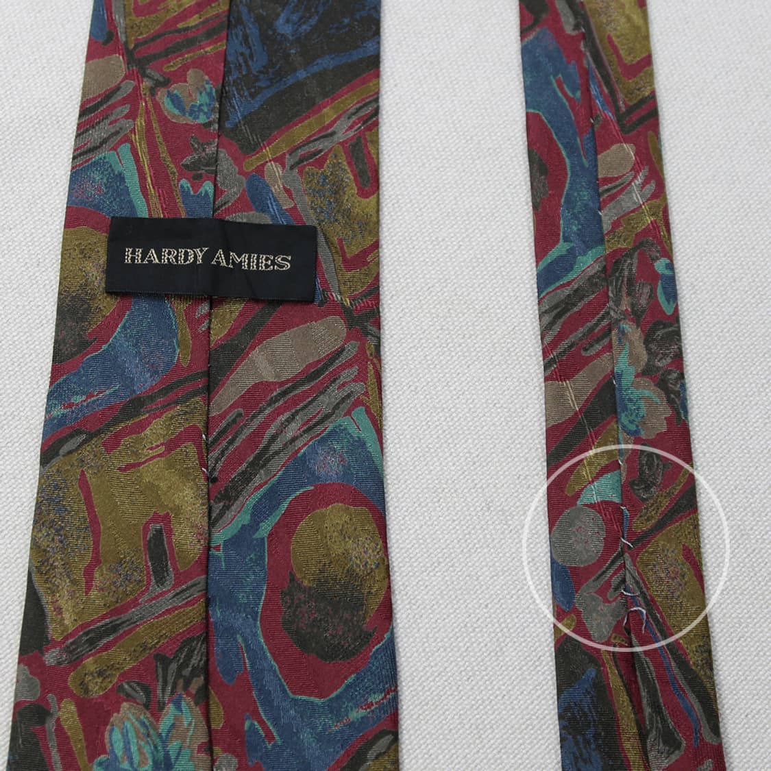 HARDY AMIES 실크 패턴 넥타이 상품이미지4