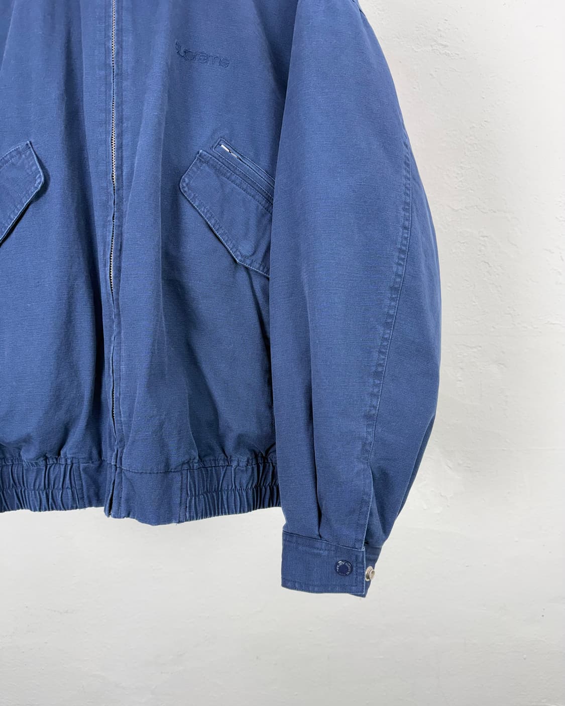 슈프림 24fw 레더 카라 유틸리티 자켓 네이비 상품이미지6