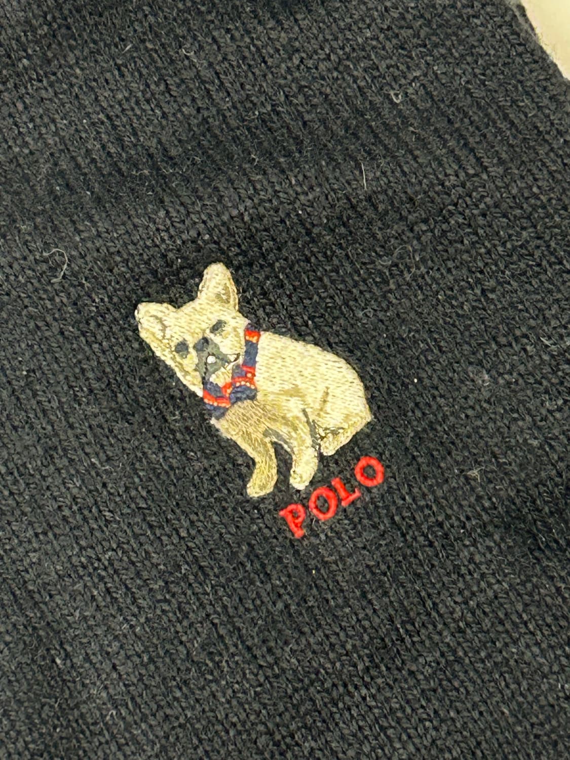 Polo 폴로 랄프로렌 프렌치 불독 자수 머플러 상품이미지3