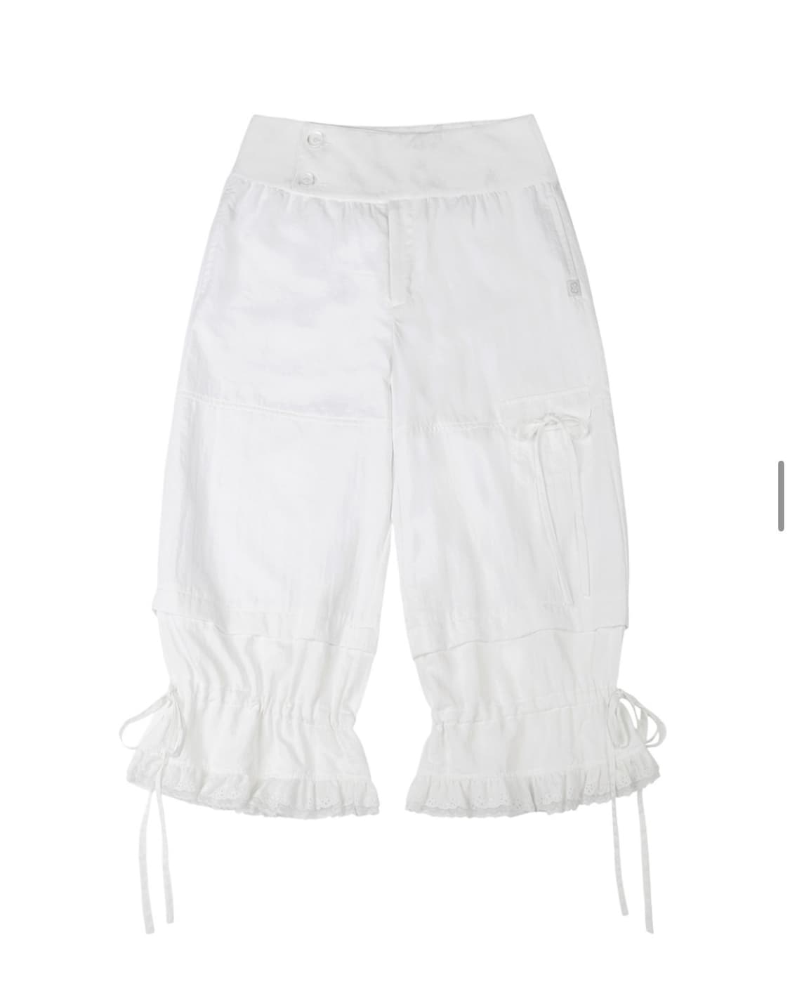 뚜오미오 RIBBON MIDI PANTS 1사이즈 리본 미디 팬츠 7부 상품이미지8