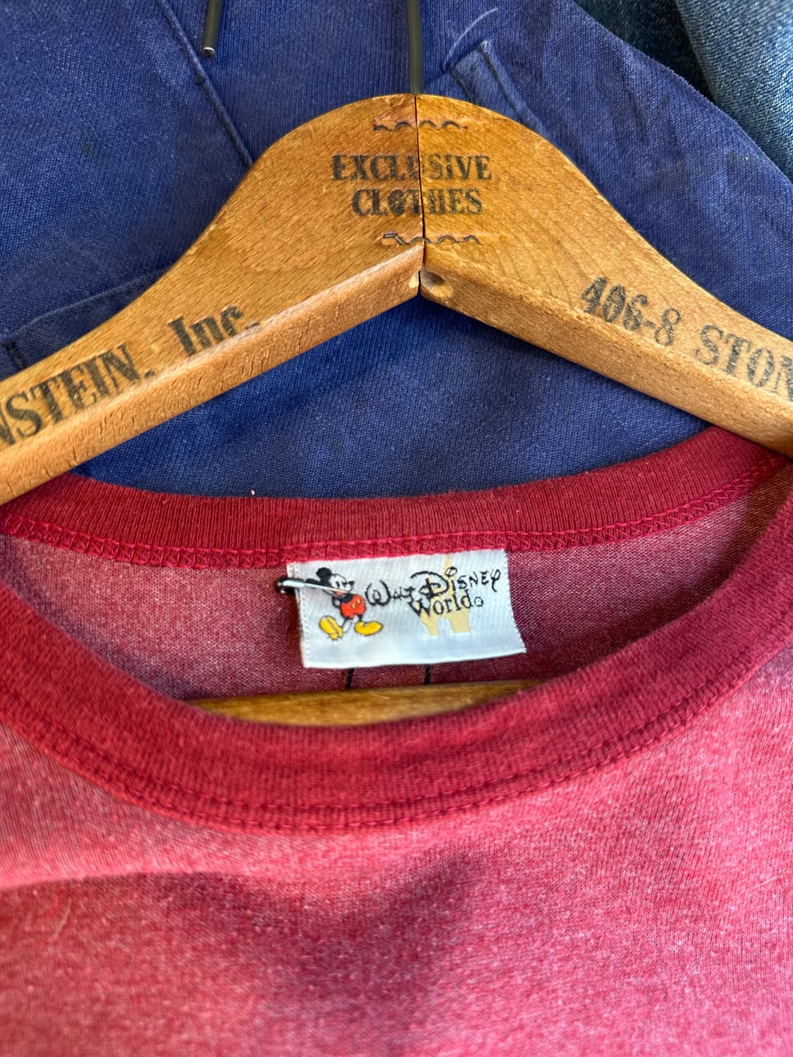 디즈니 미키마우스 프린팅 링거 티셔츠 상품이미지5